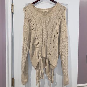 Cream patterned sweater!